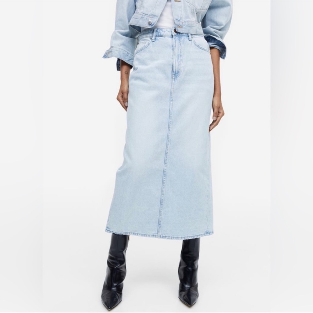Bloggers favorite sold out denim midi skirt